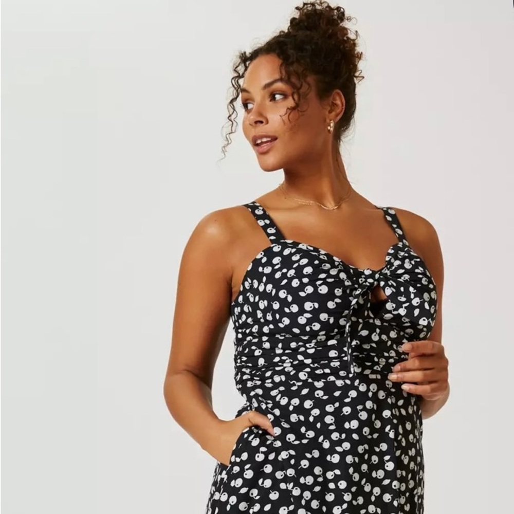NWOT Anthropologie Maeve Cecilia Pettersson Tie-Front Midi Dress